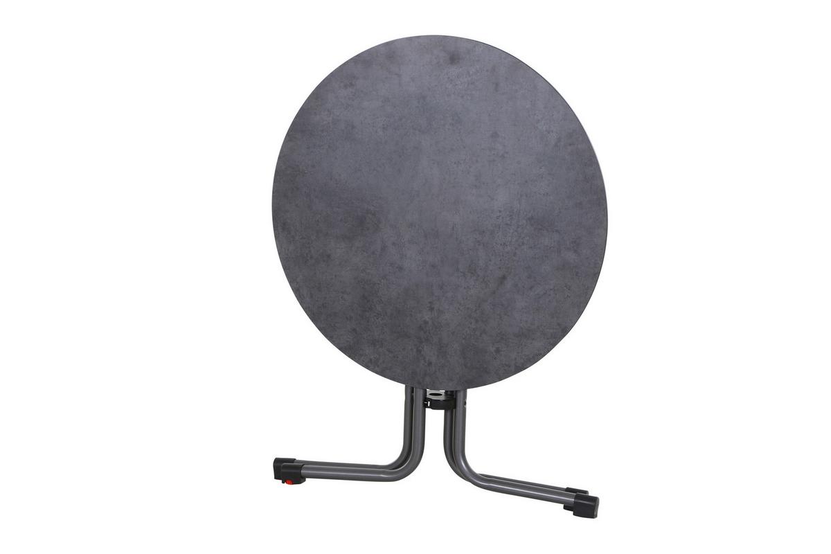 GARTENKLAPPTISCH K95700 - Anthrazit, KONVENTIONELL, Holzwerkstoff/Kunststoff (80/71cm) - Siena Garden