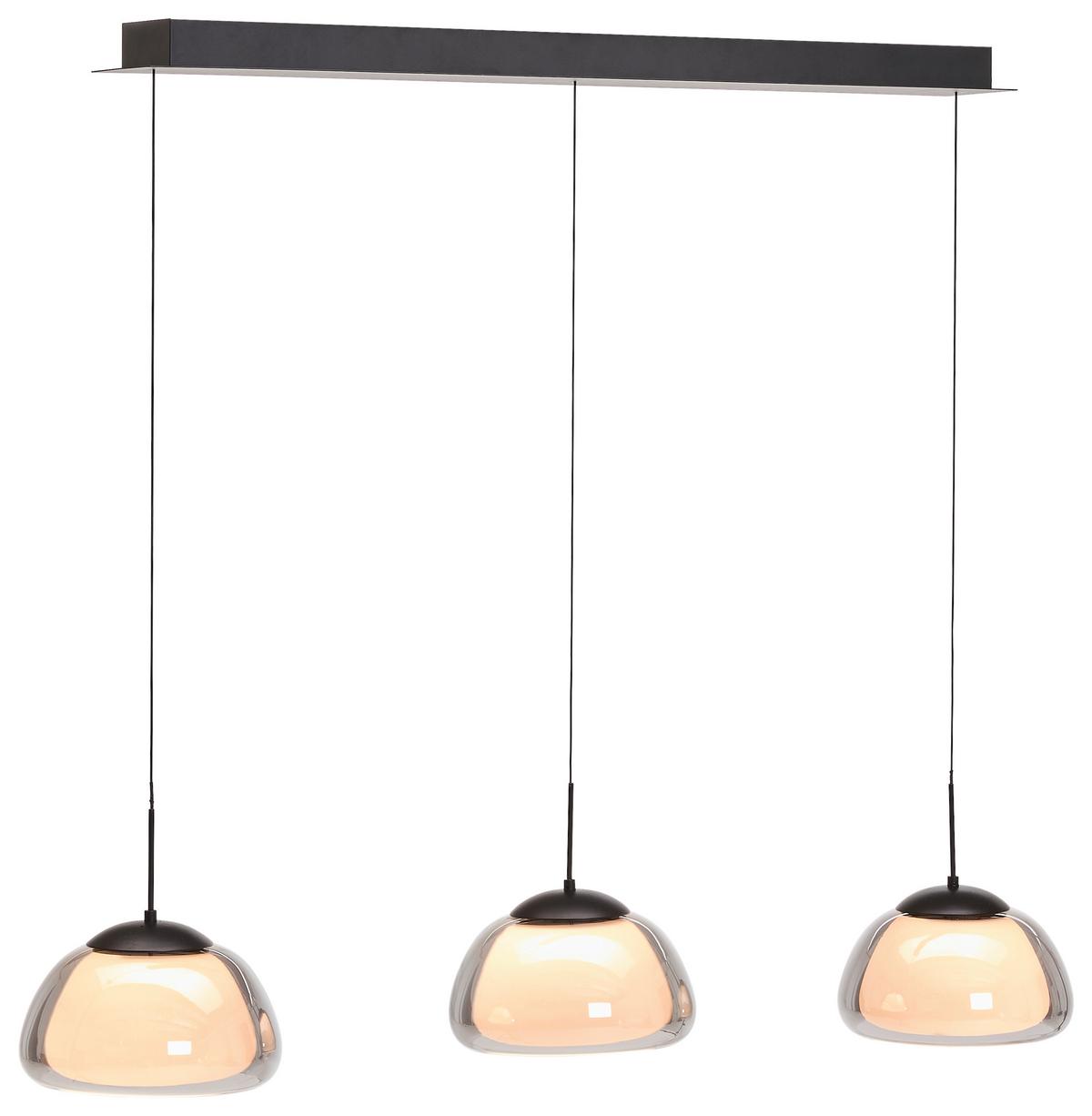 LAMPA WISZĄCA LED 20636/3-06 LUXXO - czarny, Design, metal (125/24.5/60-180cm) - Hell