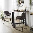 Masa Bar Bartresentisch - grafit/negru, Modern, compozit lemnos (120/105/70cm) - Modern Living Masa Bar Bartresentisch - grafit/negru, Modern, compozit lemnos (120/105/70cm) - Modern Living