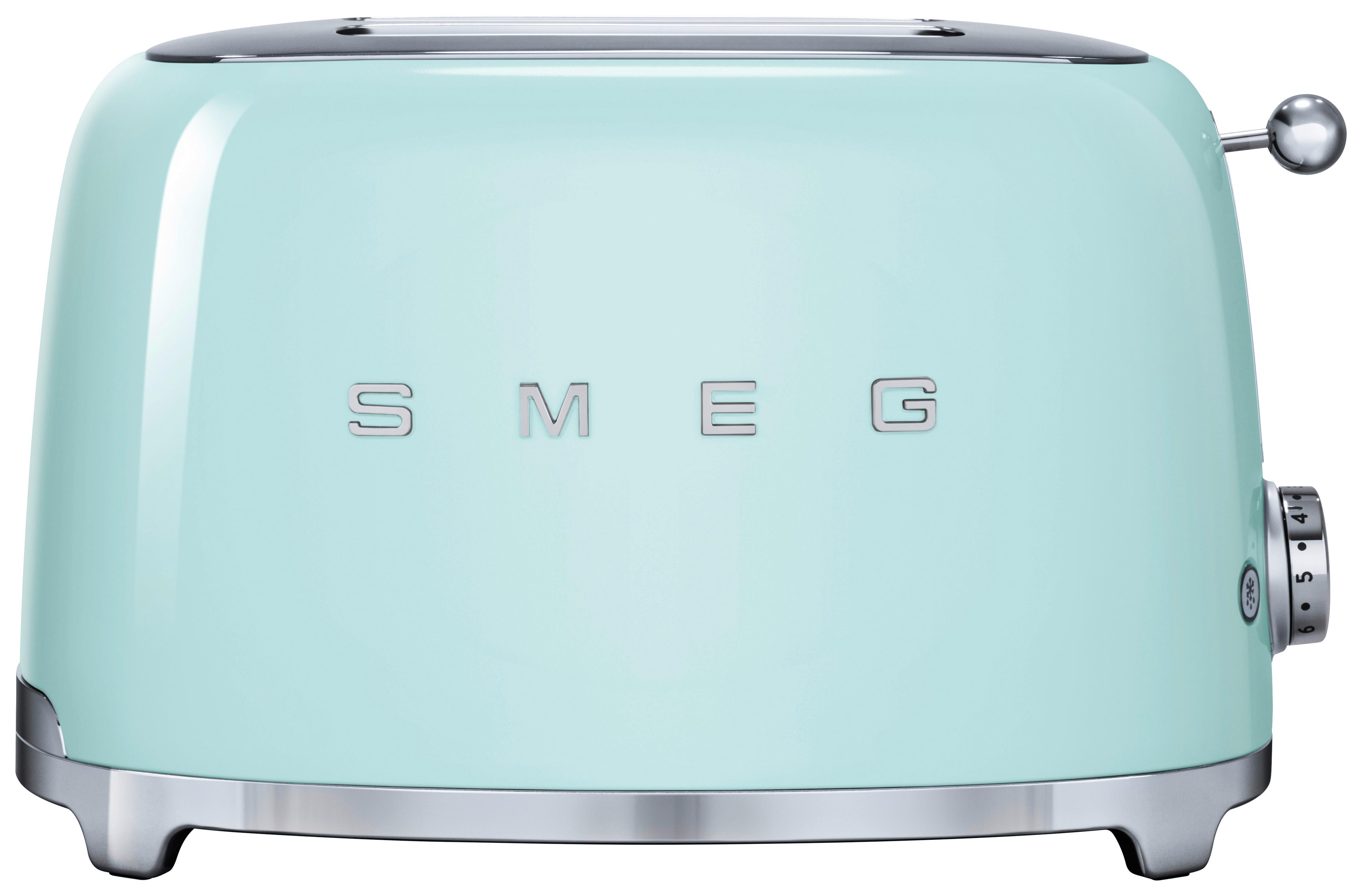TOSTER TSF01PGEU SMEG - jasnozielony, Basics, metal (32,5/19,8/19,5cm) - SMEG