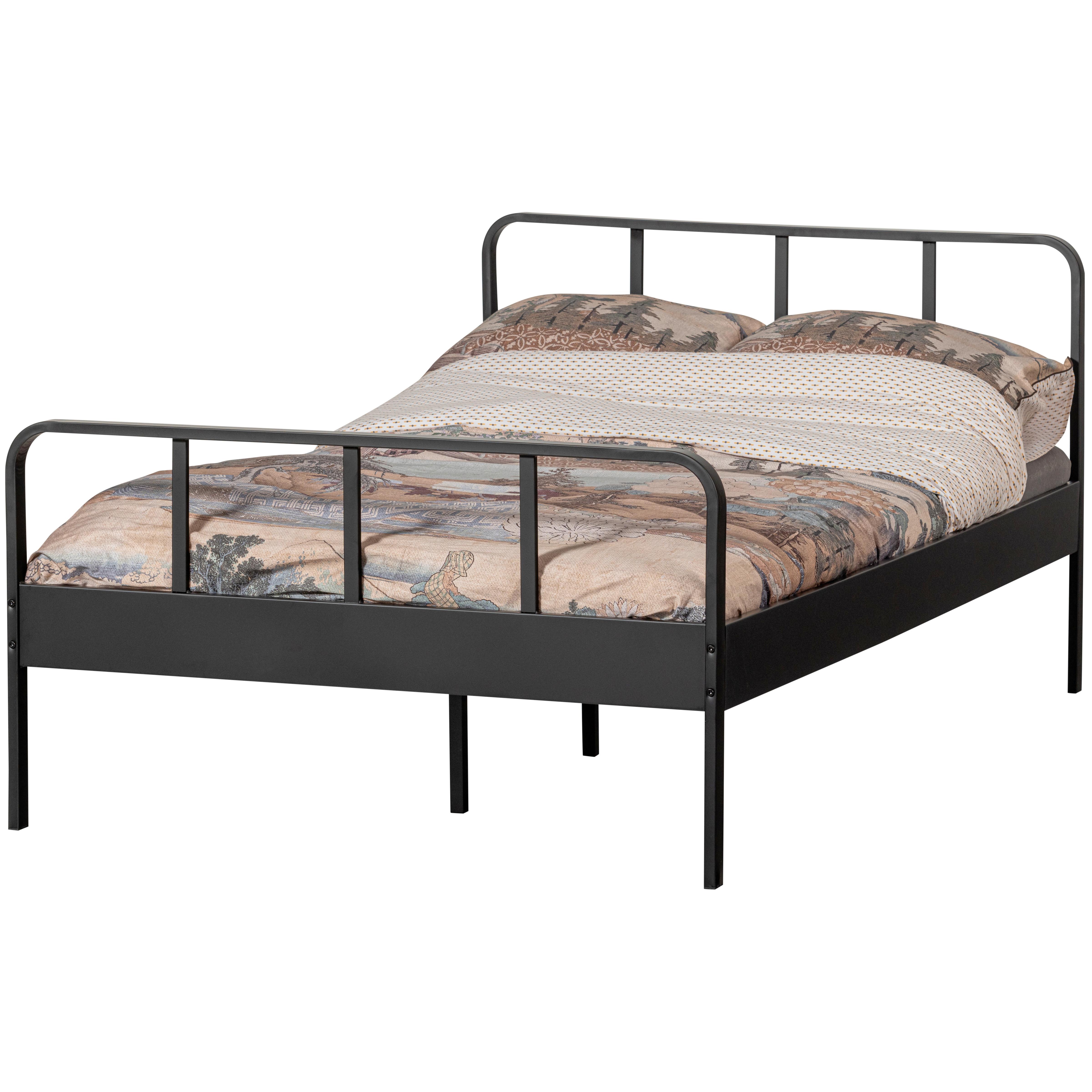 Metallbett Mees Schwarz ca. 120x200 cm - Schwarz, Basics, Metall (120/200cm) - MID.YOU