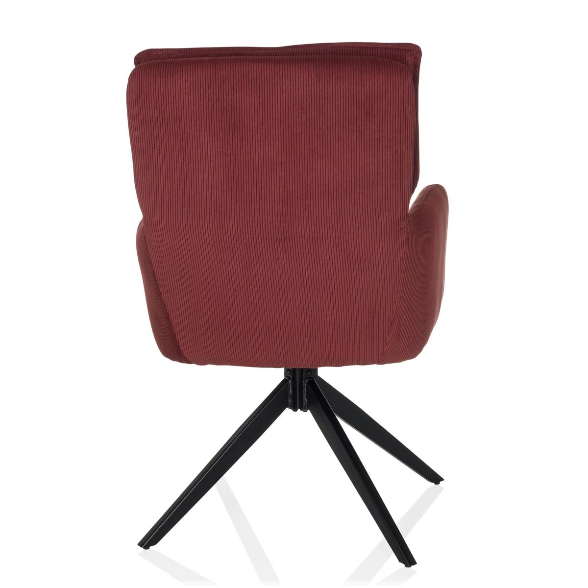 Naslanjač Tarugo, Rdeča - rdeča/črna, Moderno, kovina/tekstil (58/94/60cm) - MID.YOU