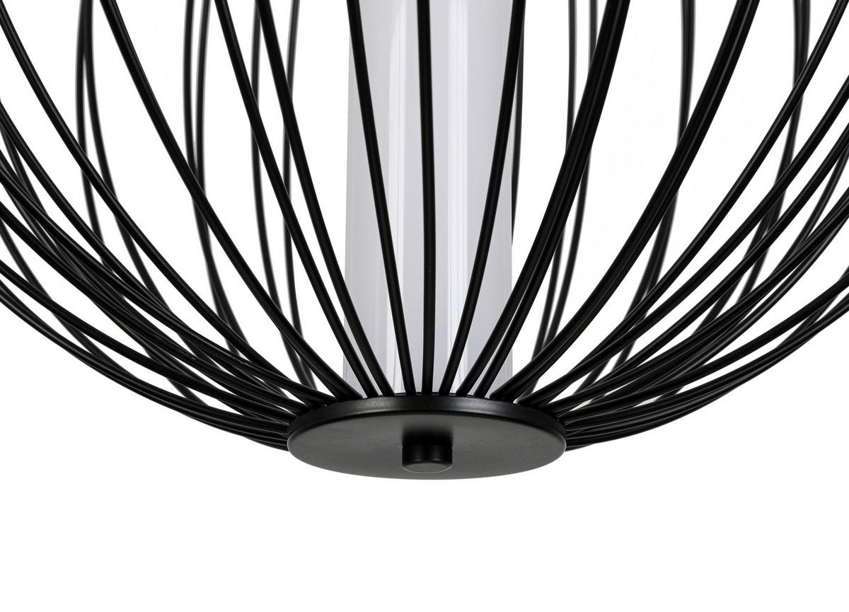 LED-Hängeleuchte Kalti Schwarz max. 24 Watt - Schwarz, MODERN, Kunststoff/Metall (40/145cm) - Mömax