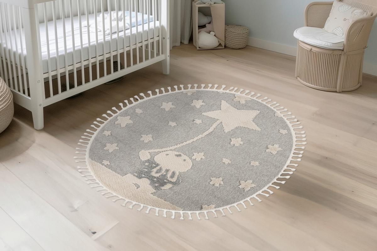Covor pentru copii My Fano Rast, cca. 133x133cm - multicolor, Design, textil (133cm) - Obsession