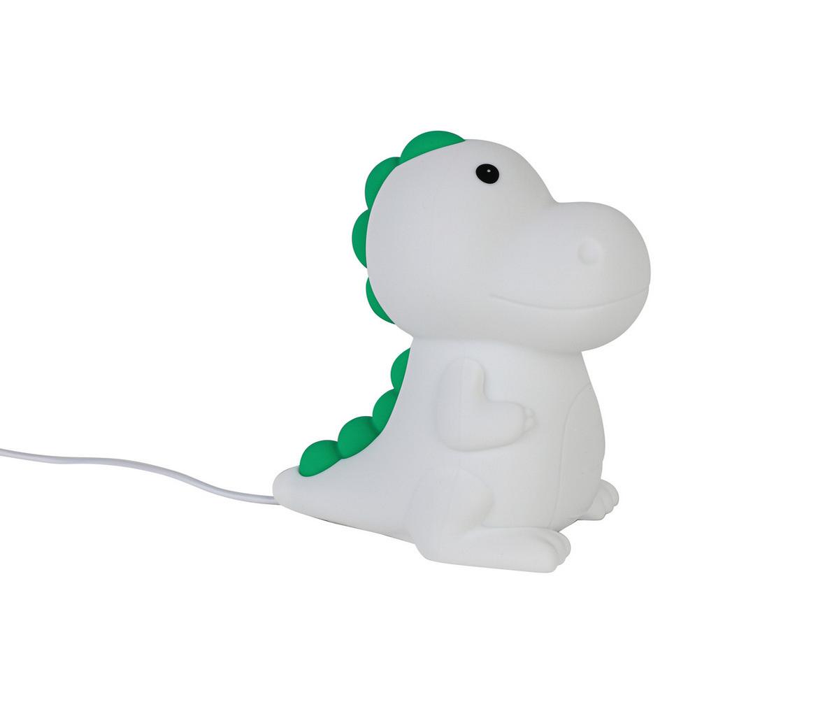 Nočna Lučka Dino - bela, Moderno, umetna masa (8,5/13,8/13,5cm) - Mömax