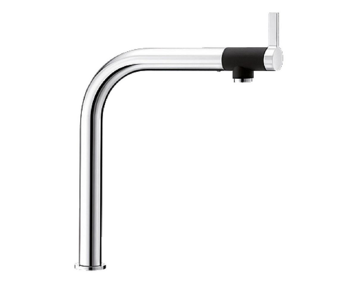 Küchenarmatur 518434, chrom/schwarz - Chromfarben, MODERN (36,7cm) - Blanco