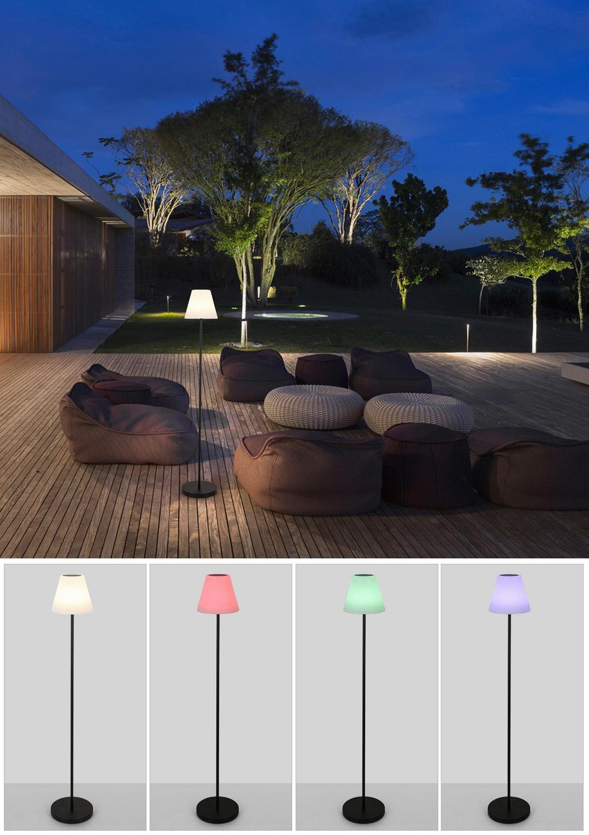Lampă de exterior cu LED Jom - alb/negru, Modern, plastic/metal (25cm) - Modern Living