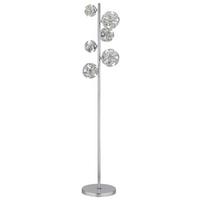LED-STEHLEUCHTE 16047SC VIRINA - Klar/Chromfarben, Konventionell, Glas/Kunststoff (38/28/155cm) - Globo