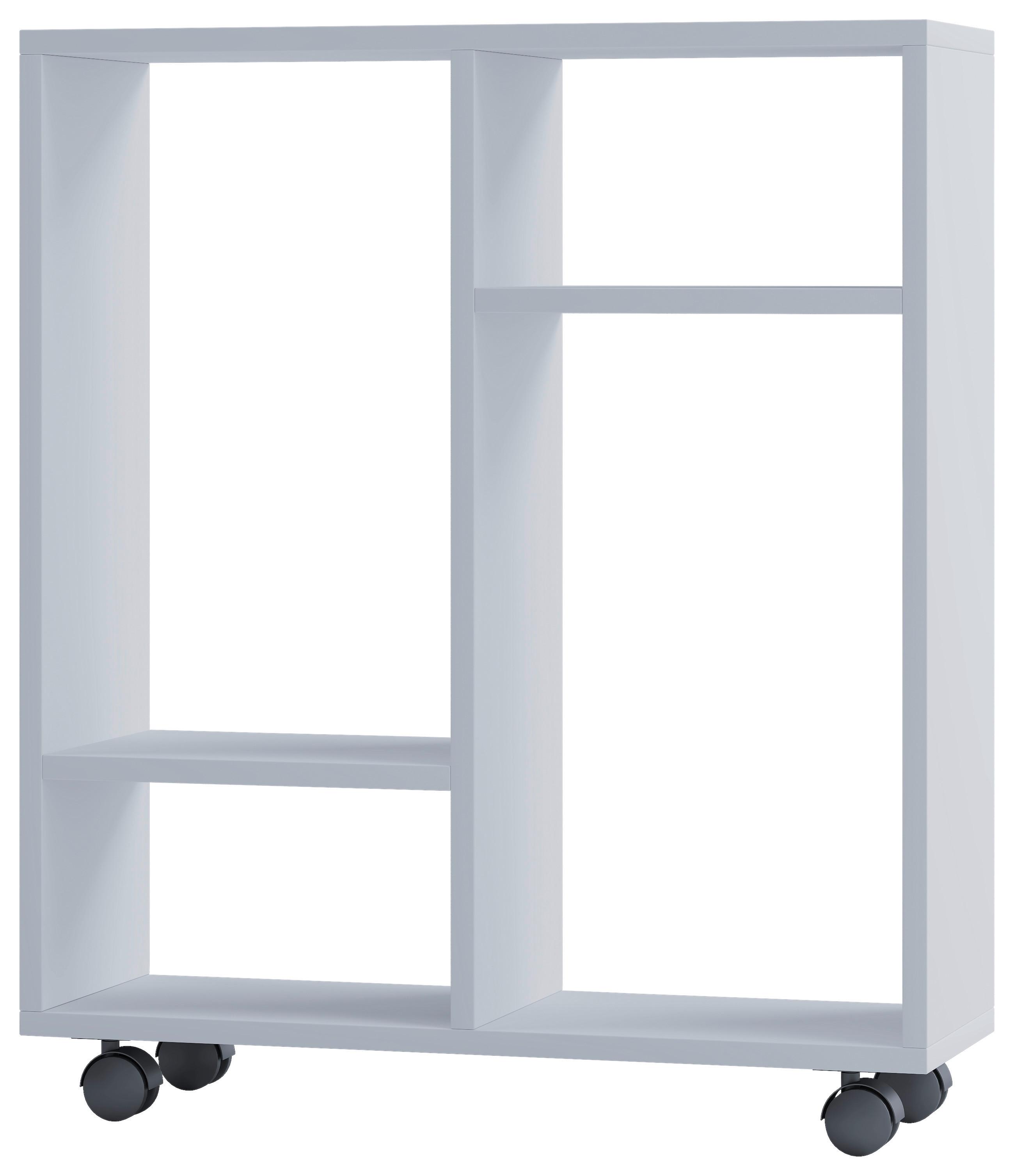 Večnamenski Voziček Dremala, Bela - bela, Moderno, umetna masa/leseni material (60/65/20cm) - MID.YOU