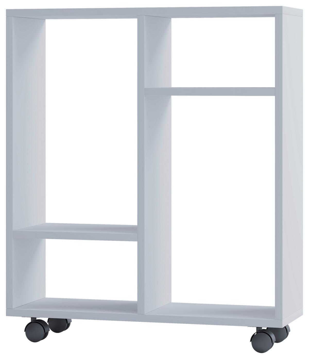 Večnamenski Voziček Dremala, Bela - bela, Moderno, umetna masa/leseni material (60/65/20cm) - MID.YOU