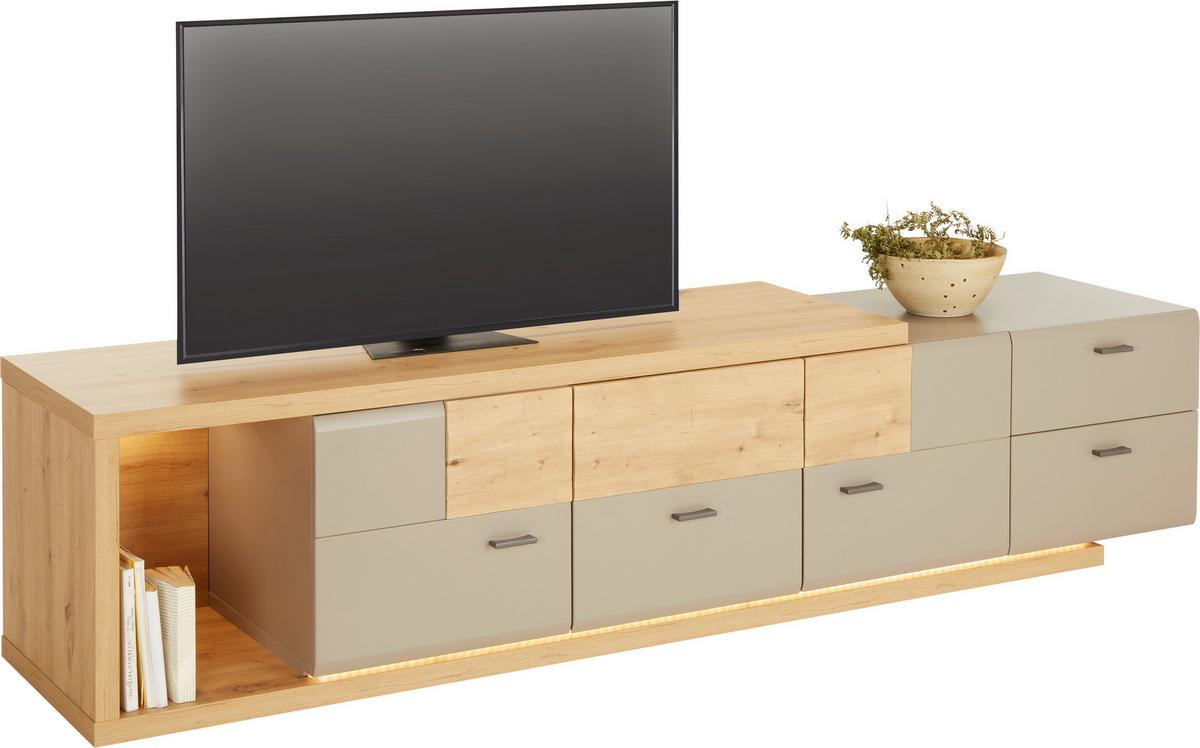 TV-Element Split One in Eichefarben - Eichefarben/Grau, MODERN, Holzwerkstoff (215/52/48cm) - Mömax