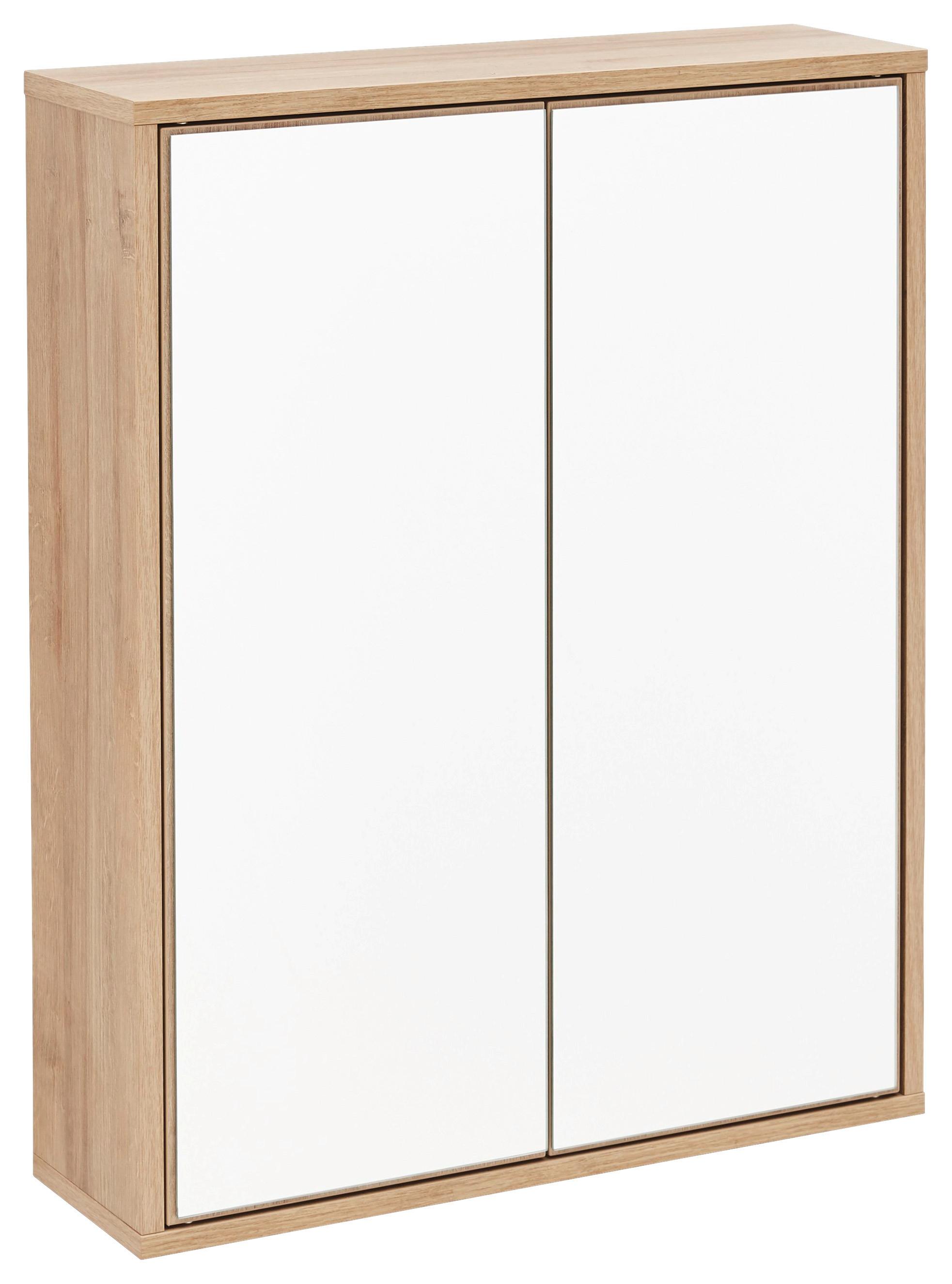 Spiegelschrank Finn Eiche - MODERN, Glas/Holzwerkstoff (60/75/20,1cm) - MID.YOU