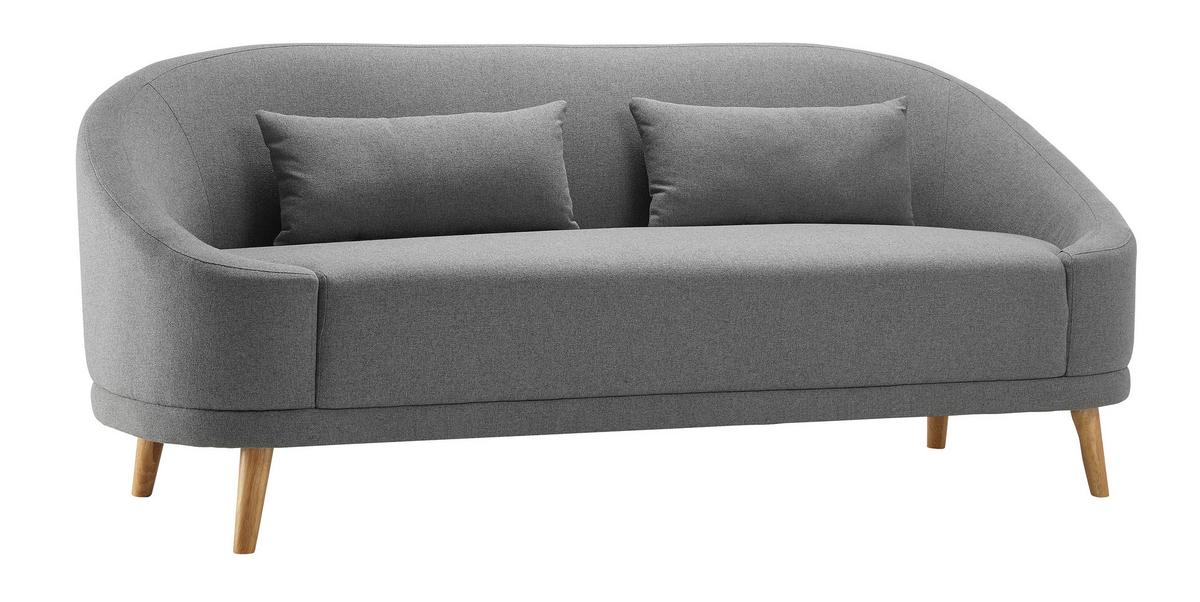 Trosjed Jannike - tamno siva, Moderno, tekstil/drvo (207/84/80cm) - Bessagi Home