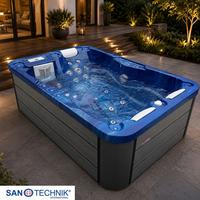 Whirlpool Outdoor Set Blau ca. 130x70x205cm - Blau, Basics, Kunststoff (130/70/205cm)