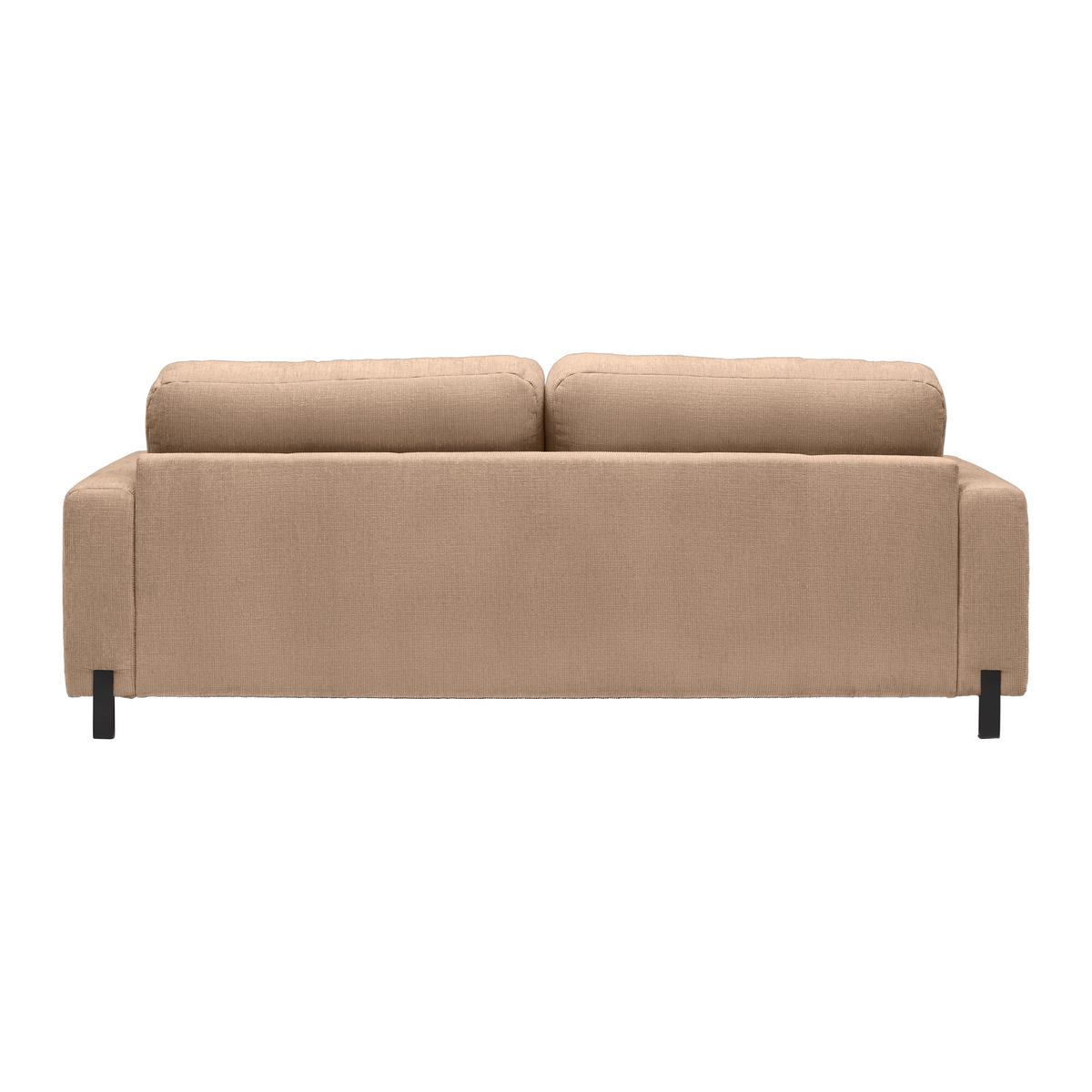 3-Sitzer-Sofa Sandfarben - Sandfarben/Schwarz, MODERN, Textil/Metall (230/66-87/96cm) - Mömax