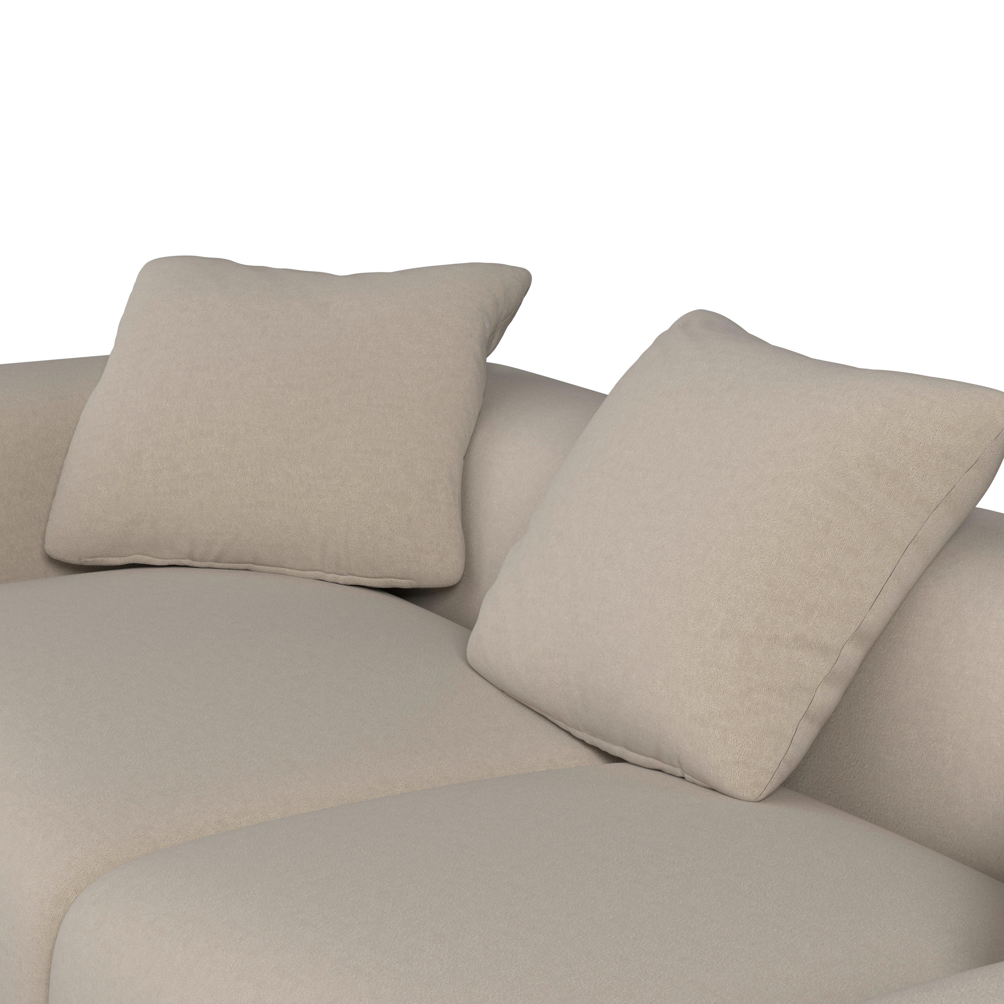 SOFFA TALIA - beige/Khaki, Modern, trä/textil (237/60,5/98cm) - Bessagi Home