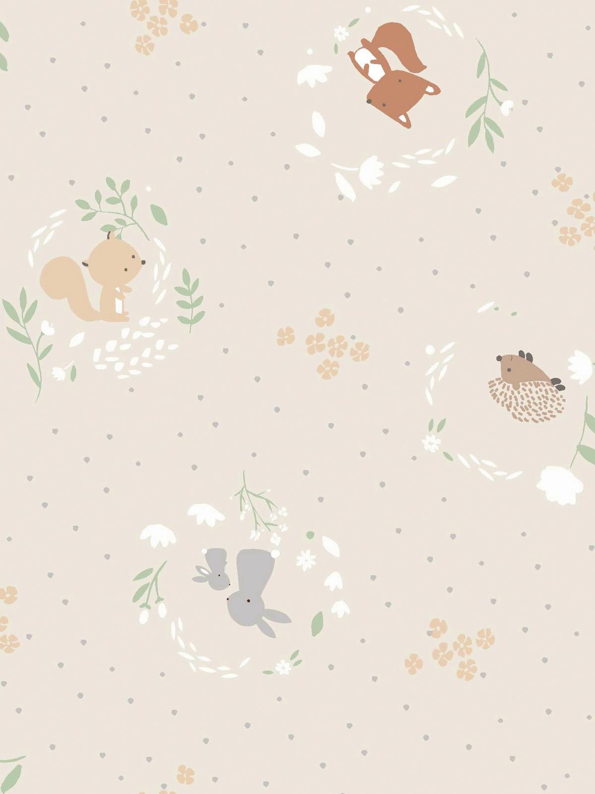 POŚCIEL NIEMOWLĘCA 181637 LASEK - taupe, Basics, tkanina (28/3/38cm) - Patinio