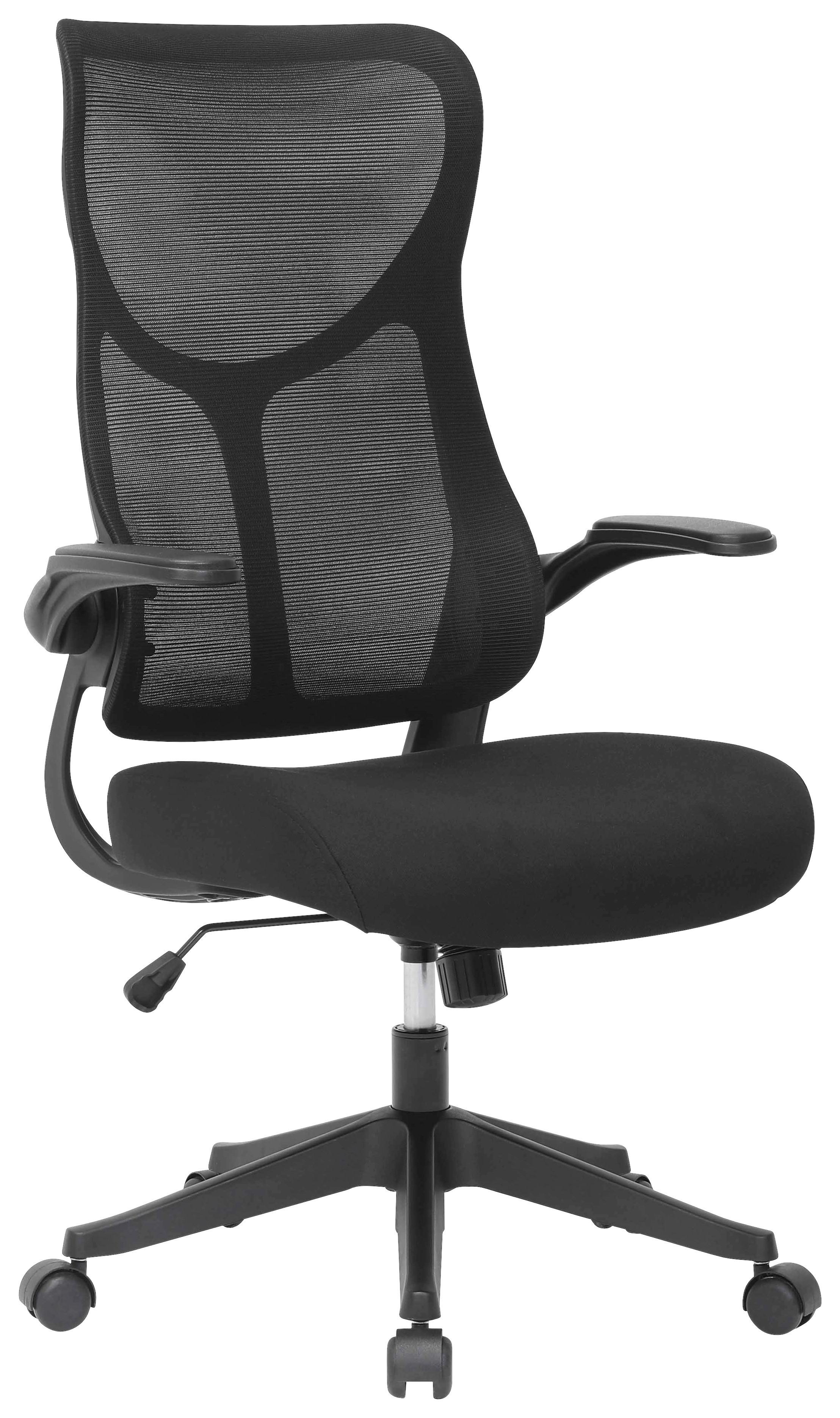 Kancelarijska Stolica Roxy - crna, Dizajnerski, drvo/metal (63/106-114/68cm) - Modern Living
