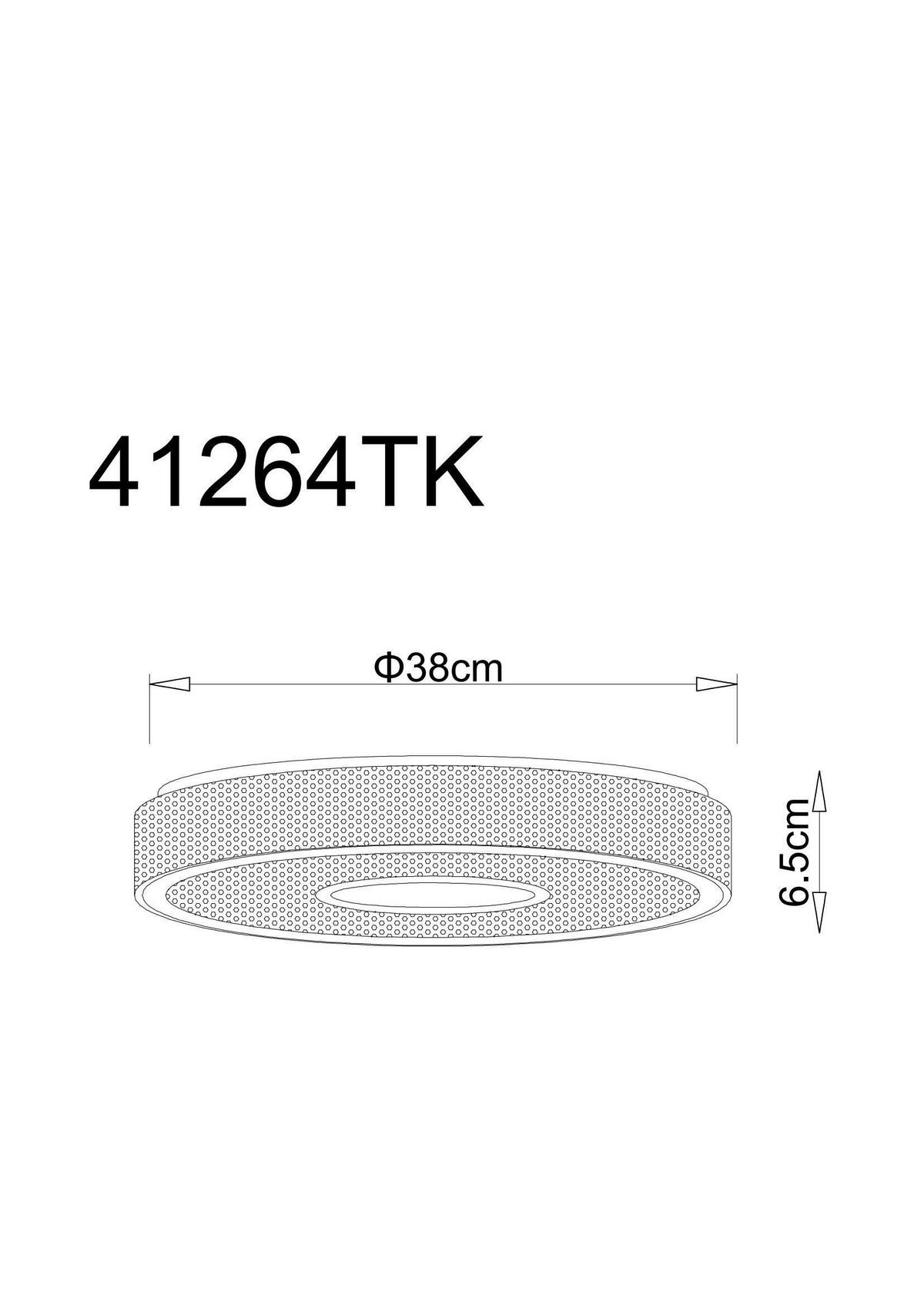 Led Stropna Svjetiljka Astania - bijela/siva, Basics, metal/plastika (38/6,5cm) - Globo