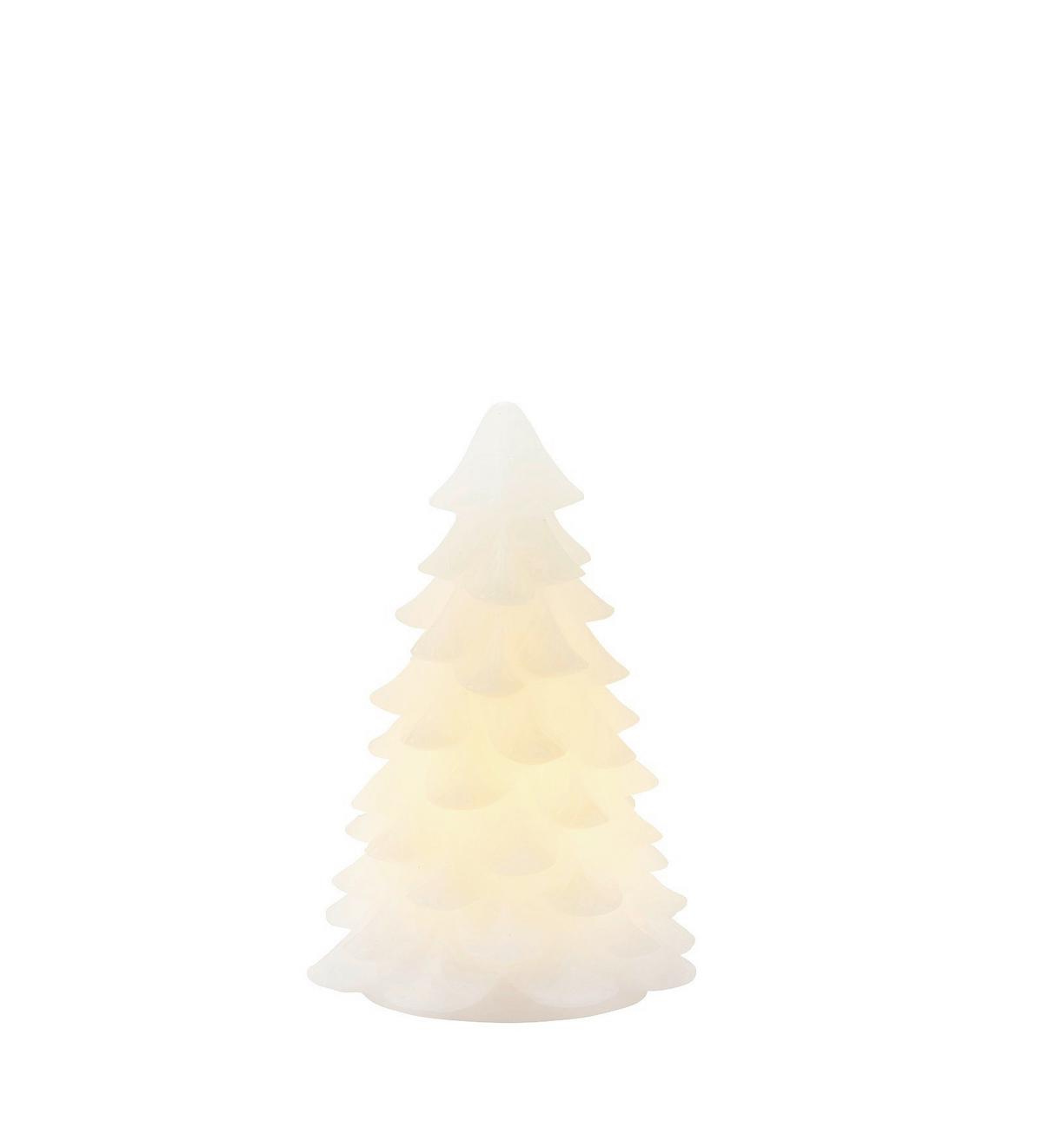 ŚWIECA LED 13200 CARLA TANNENBAUM - biały, Konventionell, materiały naturalne (11/16cm)