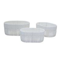 Košara Casei Oval - bijela, Konvencionalno, papir/metal - Mömax