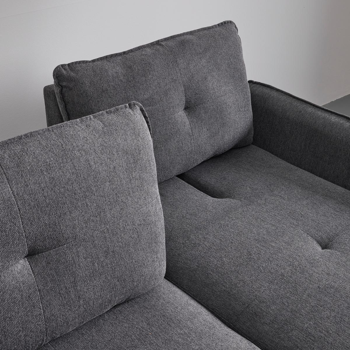 Coltar LEVI - gri închis, Modern, lemn/metal (267/88/186cm) - Bessagi Home