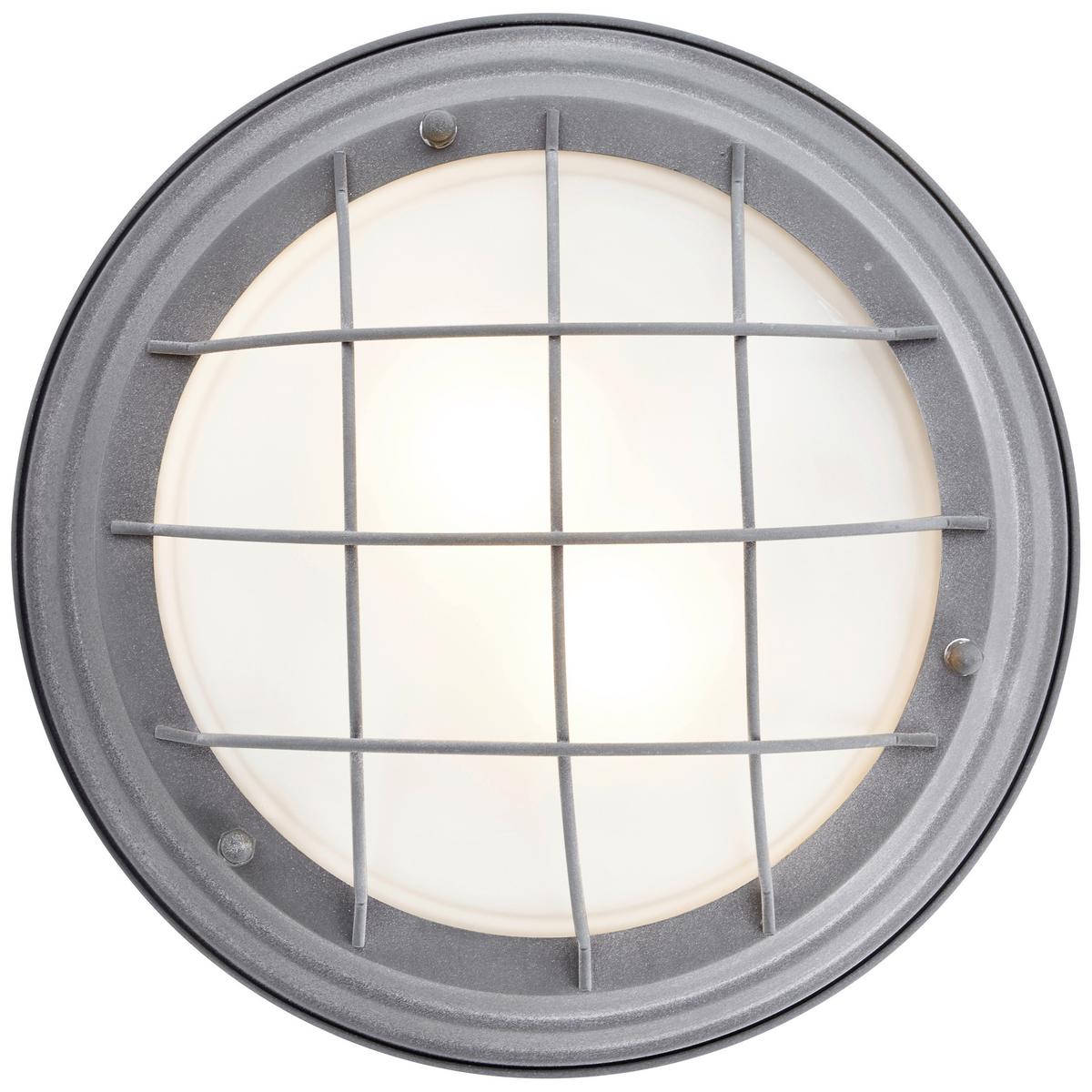 Deckenleuchte Typhoon Grau max. 2x30 Watt - Grau, KONVENTIONELL, Glas/Metall (34/14,5cm) - Brilliant