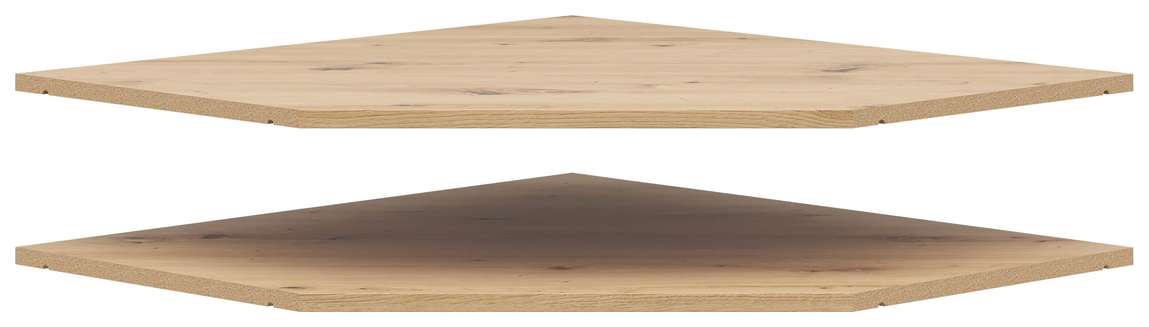 Poliță de colț MULTI - stejar Artisan, Modern, material pe bază de lemn (96/3/74cm) - Modern Living