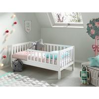 Kinder-/Juniorbett, 70x140 cm, weiß - Naturfarben/Weiß, MODERN, Holz (70/140cm) - MID.YOU
