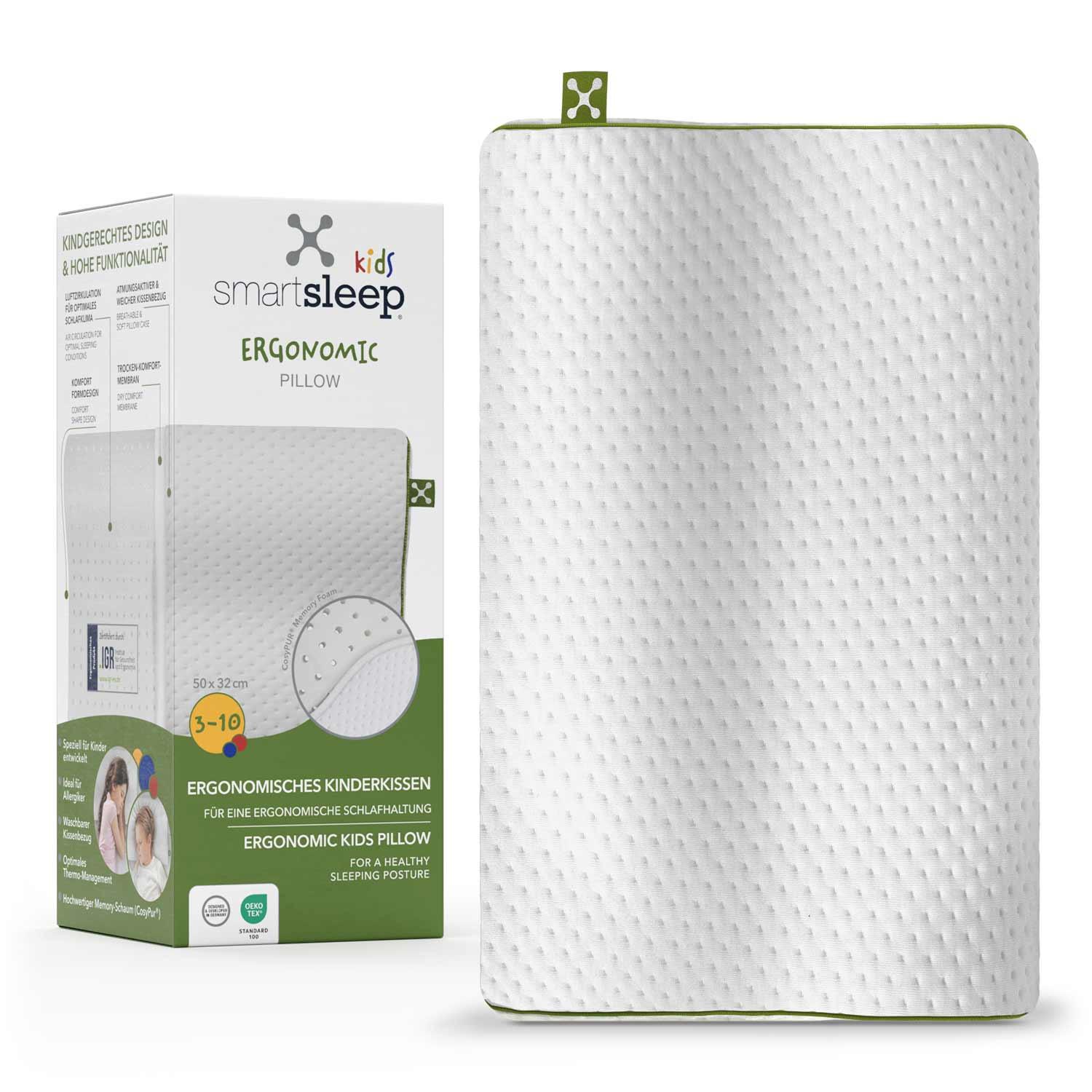PODUSZKA POD KARK 1030080 - biały, Basics, tkanina (50/6/32cm) - Smartsleep