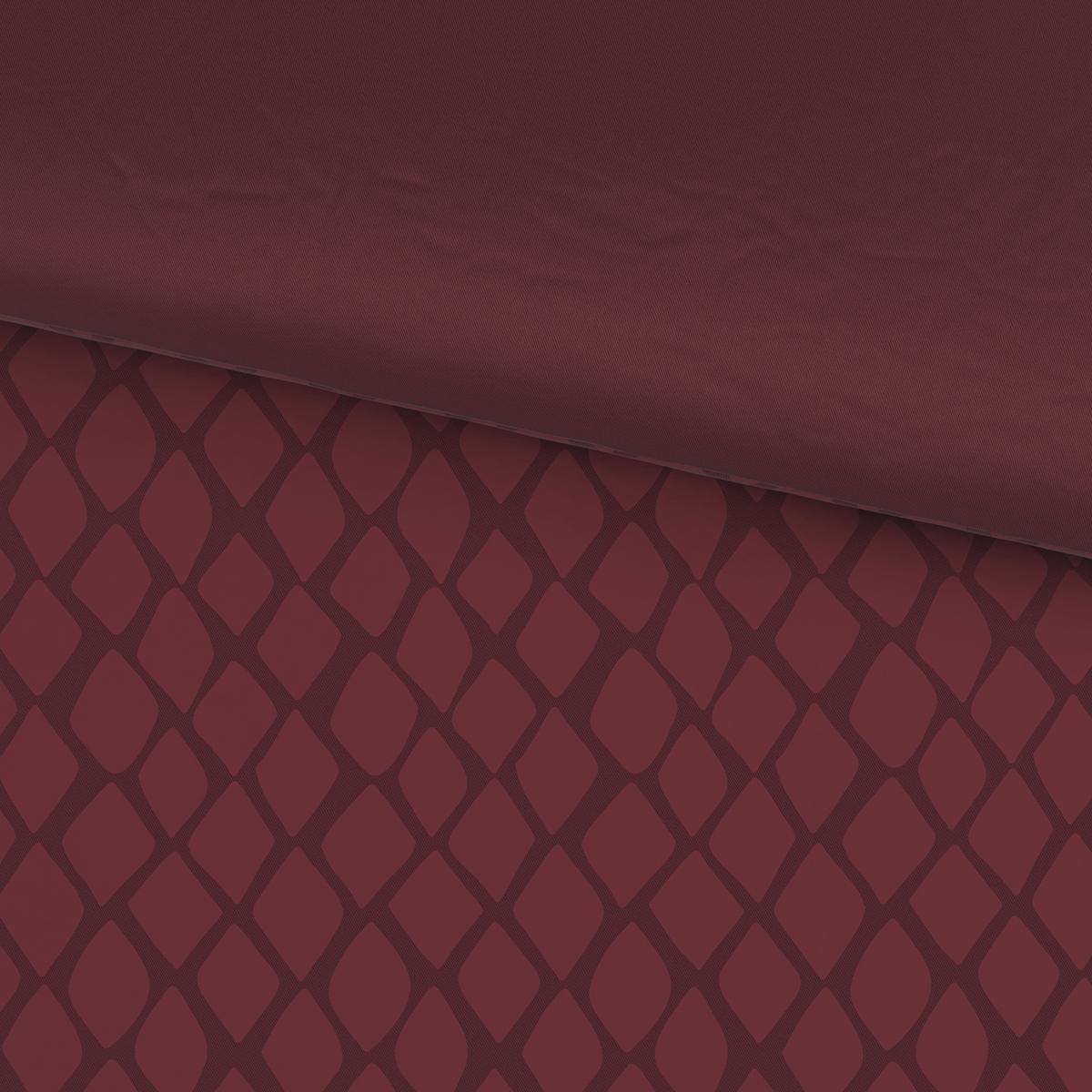 POŚCIEL DWUSTRONNA SNAKO - DK - wiśniowoczerwony, Design, tkanina (135/200cm) - Dieter Knoll