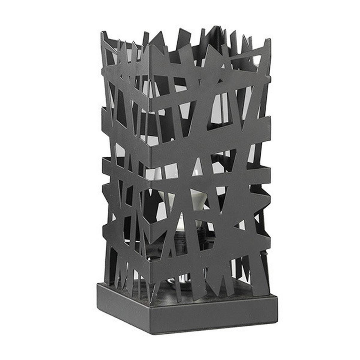 Tischleuchte Foresta Schwarz max. 22 Watt - Brombeere/Schwarz, Design, Metall (14/29cm)