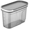 BURK MED LOCK FÖR TORRVAROR BLACKY - 1,2L - klar/antracit, Modern, plast (19,9cm) - Mömax
