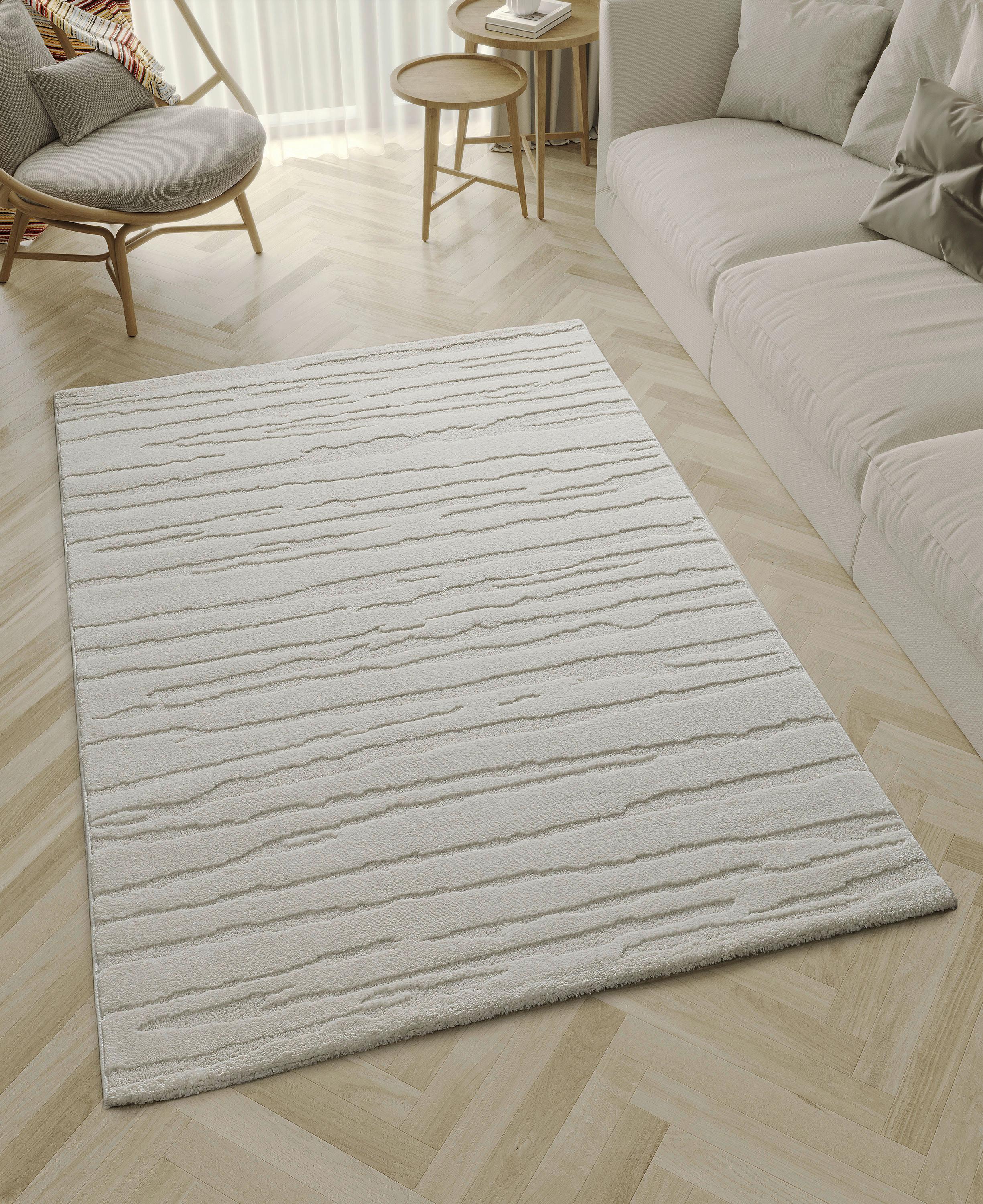 Läufer Elio Creme/Beige ca. 80x300cm - Beige/Creme, KONVENTIONELL, Textil (80/300cm)
