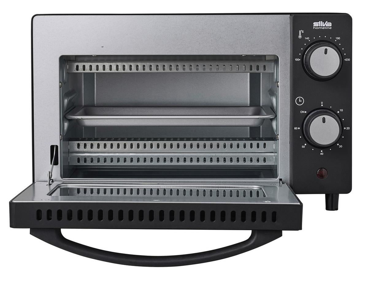 MINIPIEKARNIK SILVA MB 1000 MINI-BACKOFEN - czarny, Basics, tworzywo sztuczne (36,2/22,1/28,6cm) - Silva Homeline