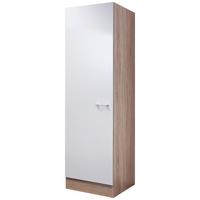 Omara Za Posodo Samoa, Bela, Barva Hrasta - bela/barve aluminija, Konvencionalno, umetna masa/leseni material (50/200cm) - FlexWell