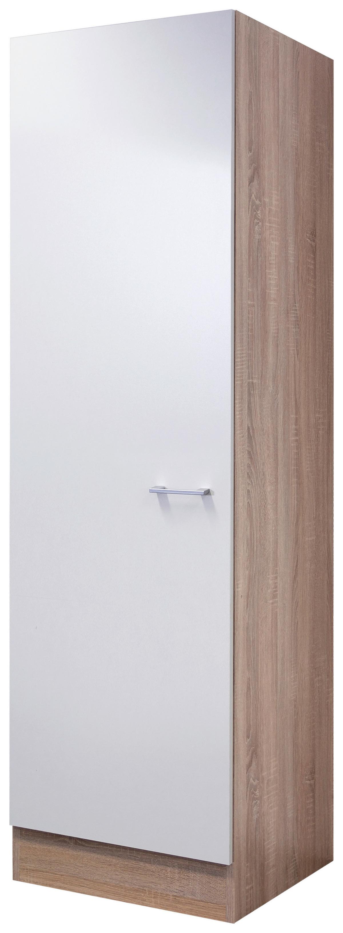 Omara Za Posodo Samoa, Bela, Barva Hrasta - bela/barve aluminija, Konvencionalno, umetna masa/leseni material (50/200cm) - FlexWell
