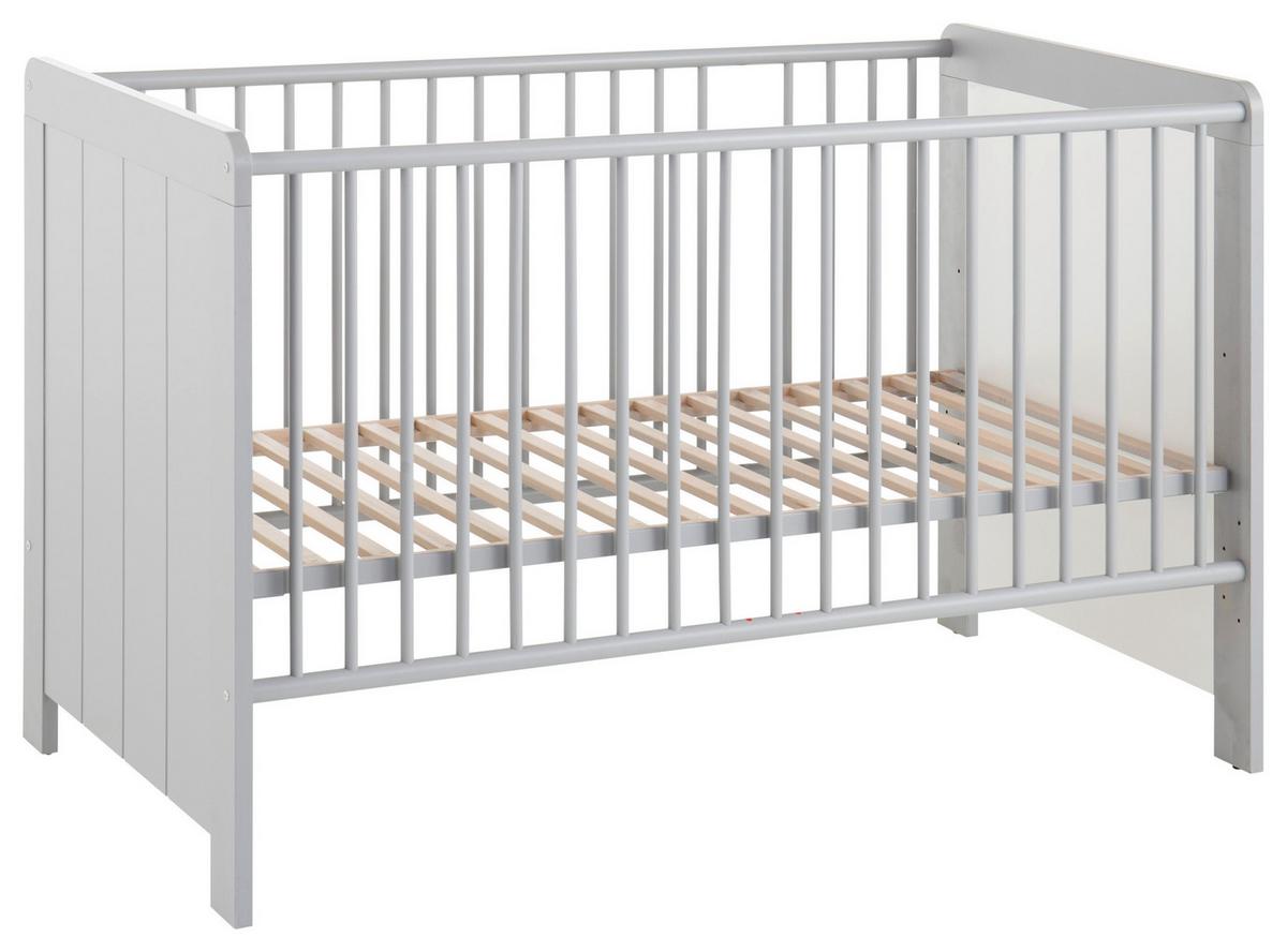 Gitterbett Nikola ca. 70x140 cm Grau - Grau, KONVENTIONELL, Holzwerkstoff (145/77/90cm) - MID.YOU