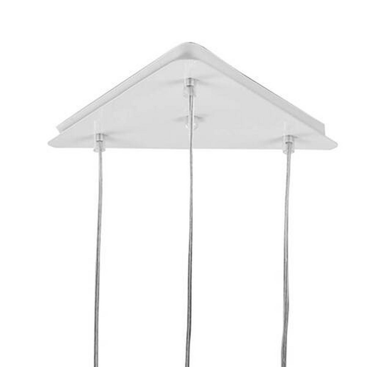 Hängeleuchte Bianco Weiß max. 22 Watt - Weiß, Design, Metall (44/120cm)