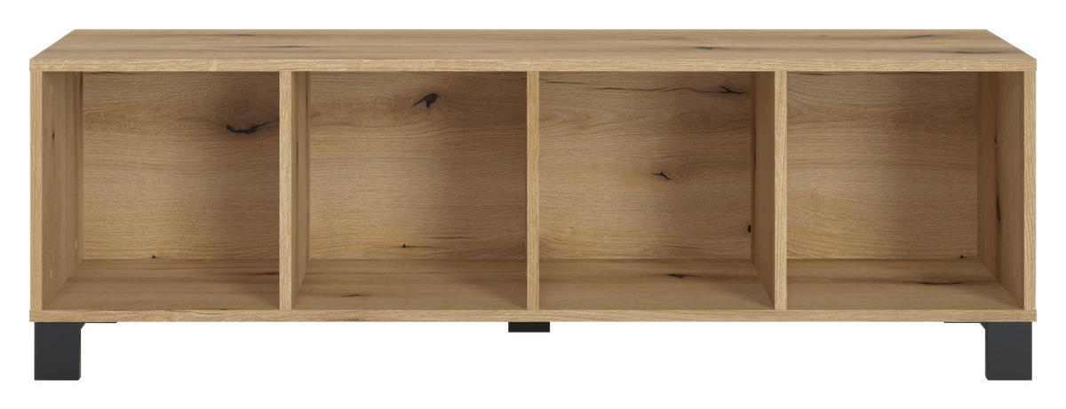 Regal Lugo Eichefarben - Schwarz, Modern, Holzwerkstoff/Kunststoff (135/43,2/34,4cm) - Mömax