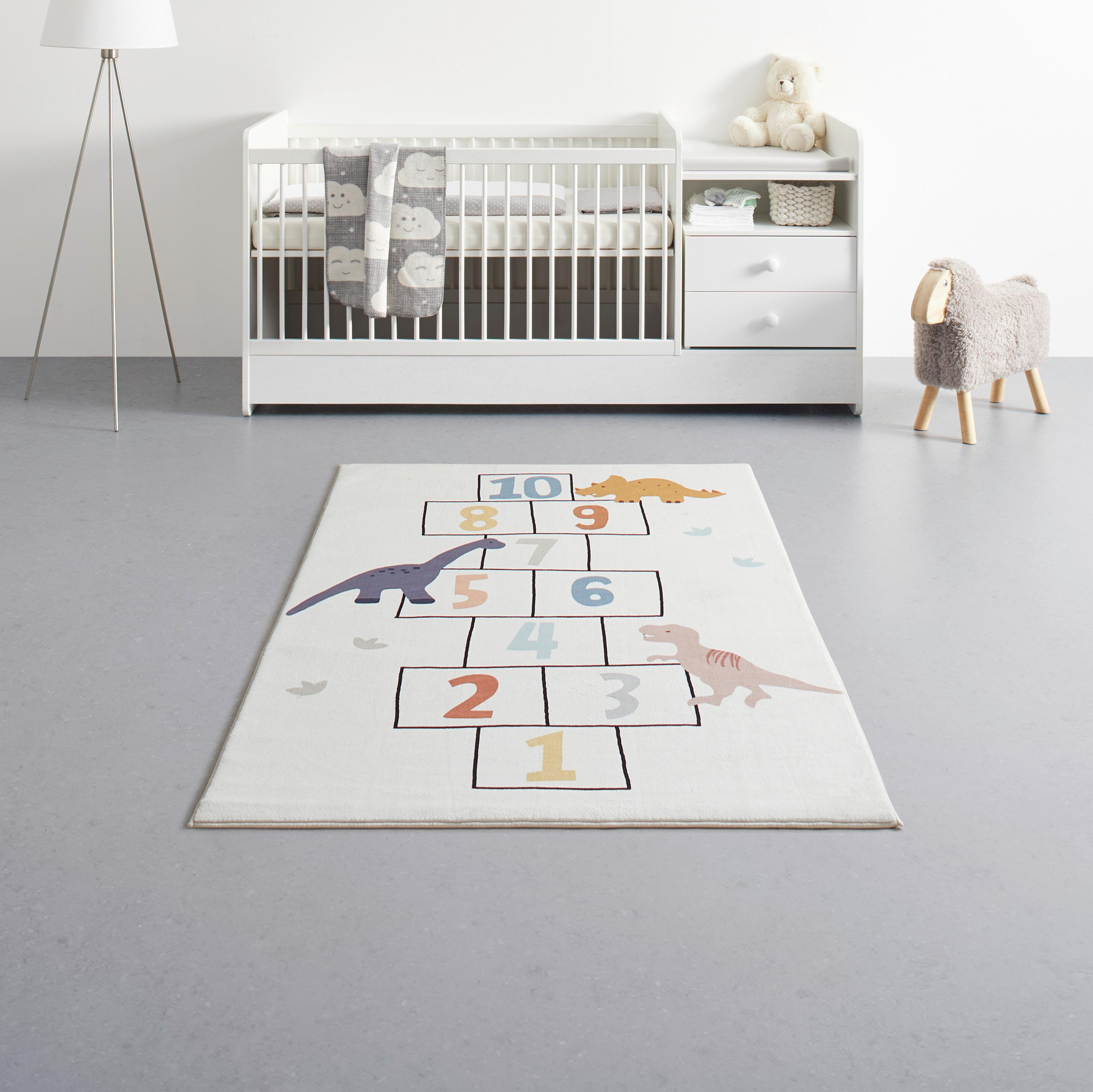 Kinderteppich Dino Multicolor ca. 100x150cm - Multicolor, Textil (100/150cm) - Mömax