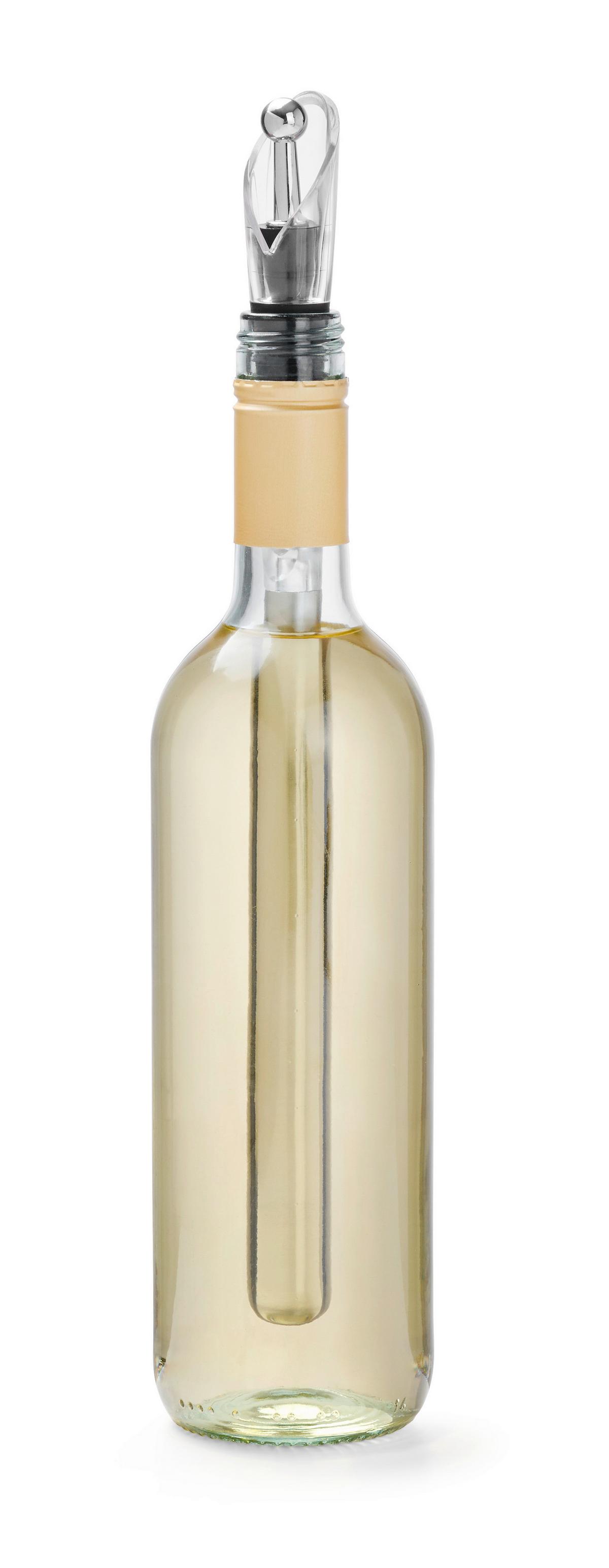 Weinzubehör-Set Stabi Schwarz/Silberf./Klar, 4tlg. - Transparent/Silberfarben, KONVENTIONELL, Kunststoff/Metall (34cm) - Mömax