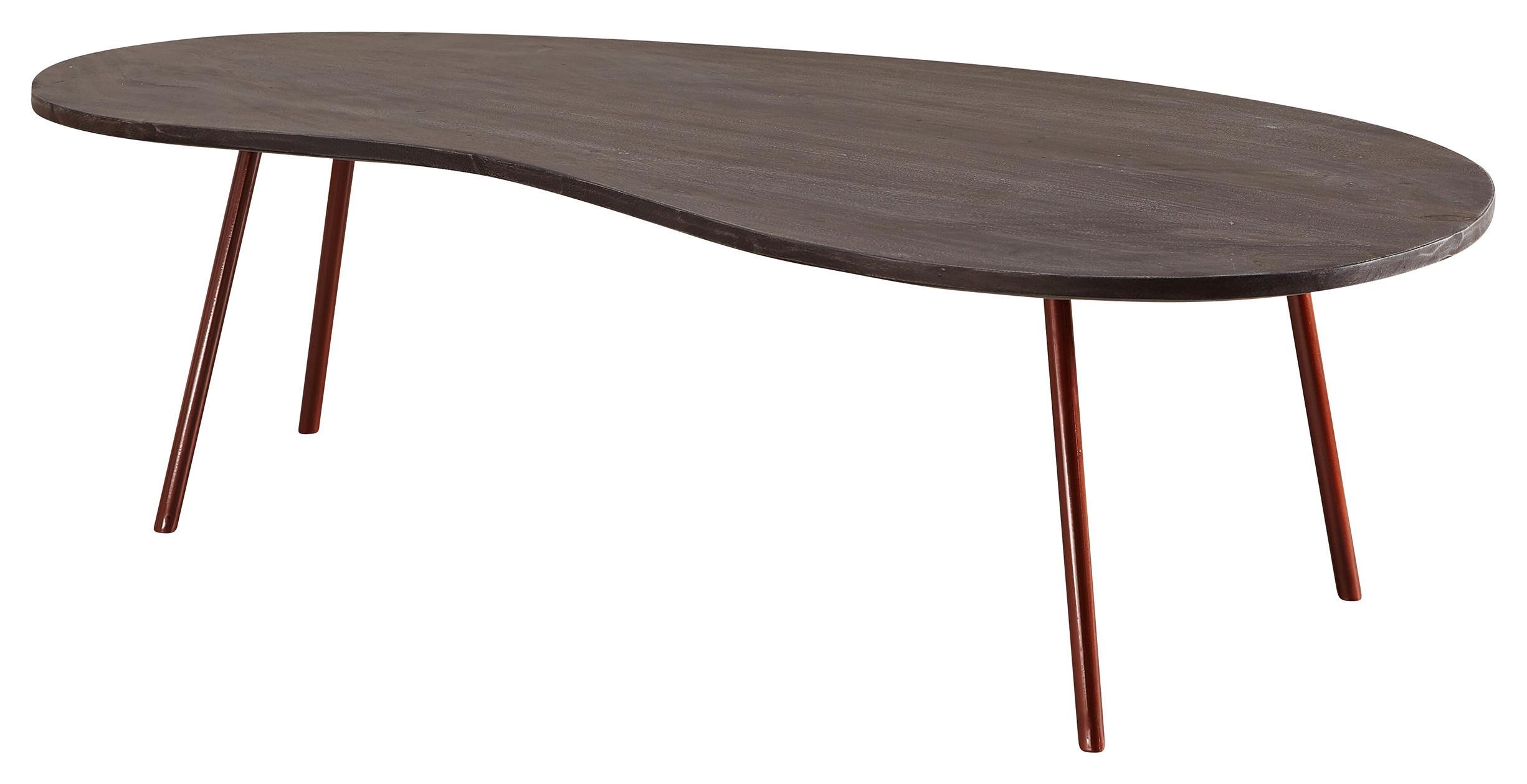 Klubska Miza Jai - temno siva/barve bakra, Design, kovina/les (122/63/34,5cm) - MID.YOU