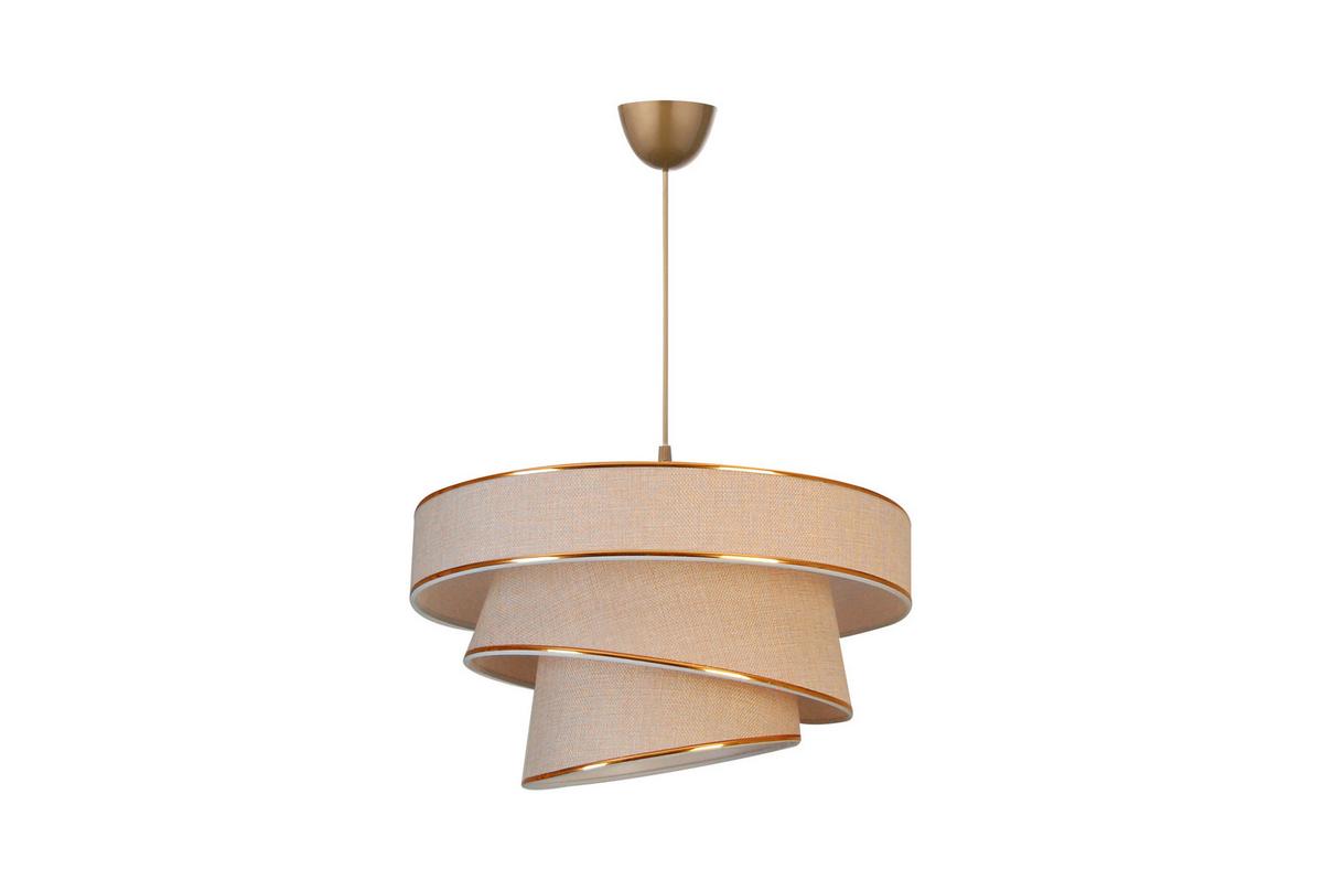 LAMPA WISZĄCA PEGGY - kremowy, Trend, tworzywo sztuczne/metal (40/125cm) - Novel