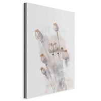 Slika Na Platnu Peaceful Poppies - bež/sivobela, Basics, tekstil/leseni material (40/60/1.2cm) - artgeist