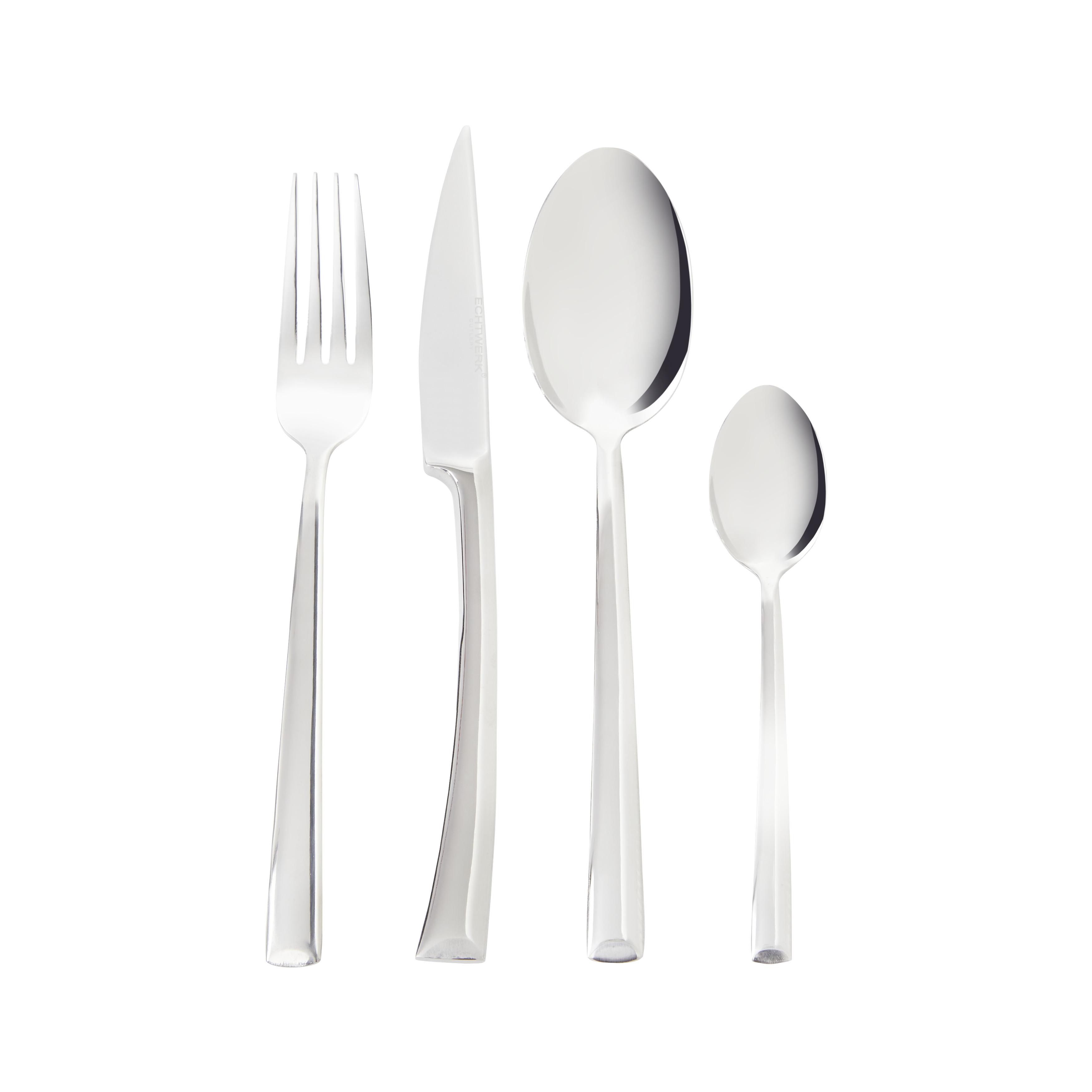 Besteckset Avelino, 16-teilig - Silberfarben, MODERN, Metall - Echtwerk