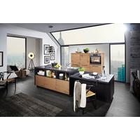 Einbauküche Plus / Artwood in Schwarz / Eichefarben - Wildeiche/Schwarz, MODERN, Holzwerkstoff - Nolte Küchen