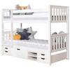 Etagenbett Holz Sammy ca. 90x200 cm Weiß - Weiß, MODERN, Holz (90/200cm) - MID.YOU