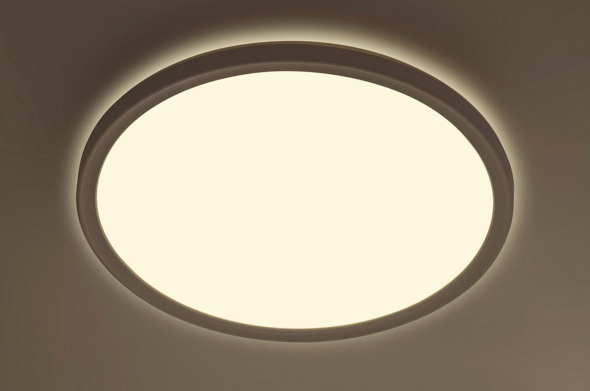 LAMPA SUFITOWA LED GIGA 8 *SBN* - biały, Basics, tworzywo sztuczne (29,3/2,8cm) - Novel