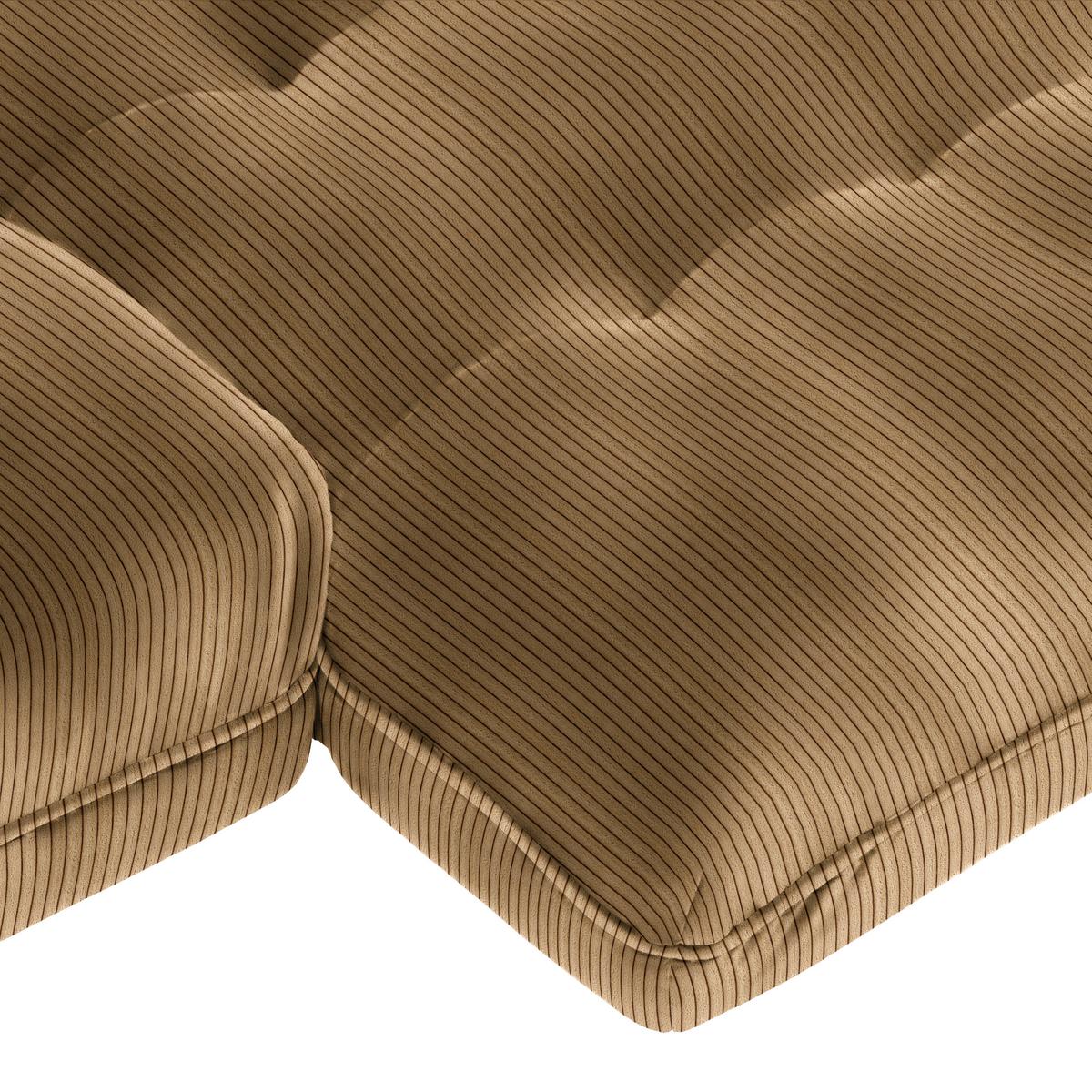 Wohnlandschaft Vivo Sandfarben - Sandfarben/Schwarz, Modern, Kunststoff/Textil (317/63/179cm) - Premium Living
